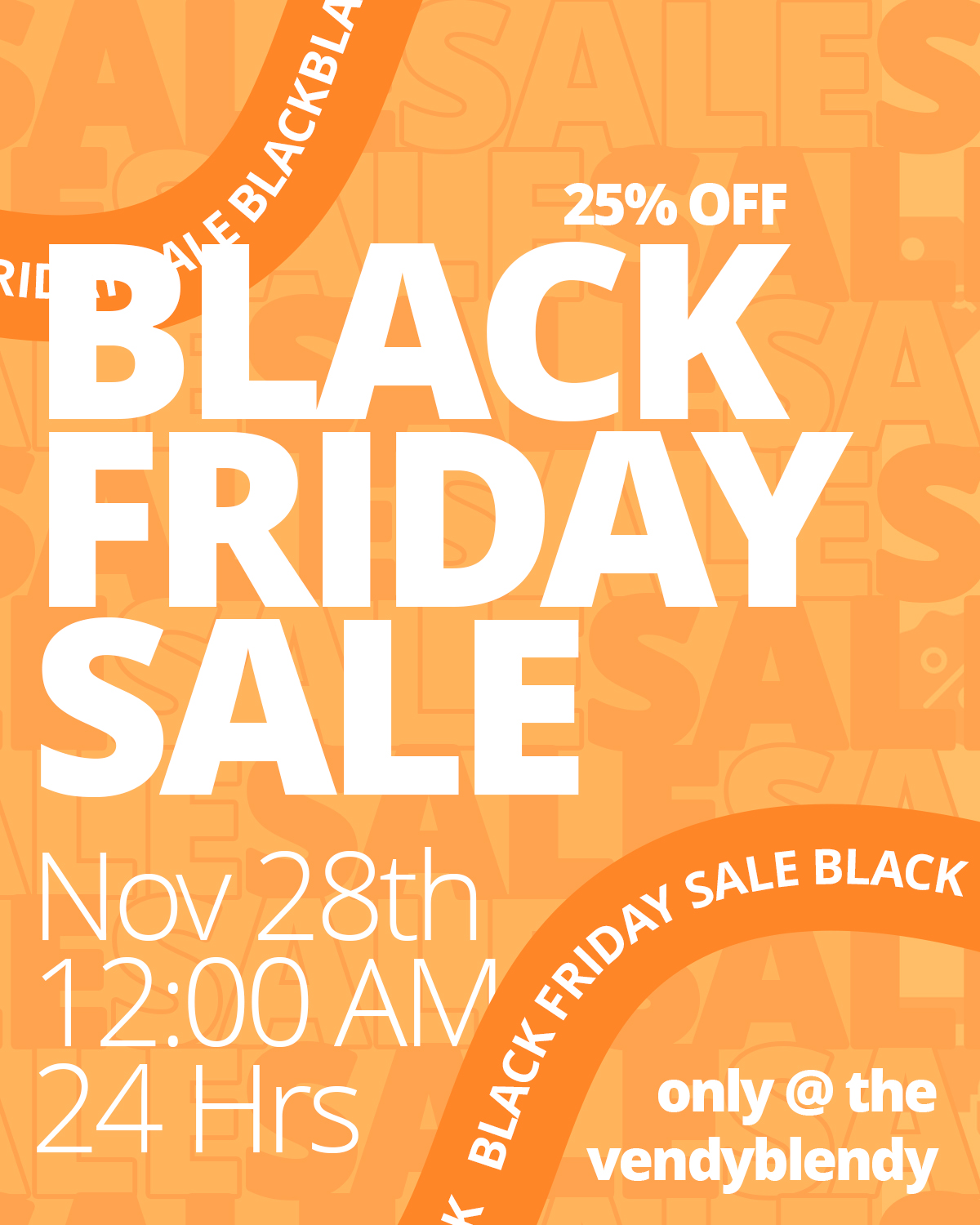 Join the Vendy Blendy Event for 25% off